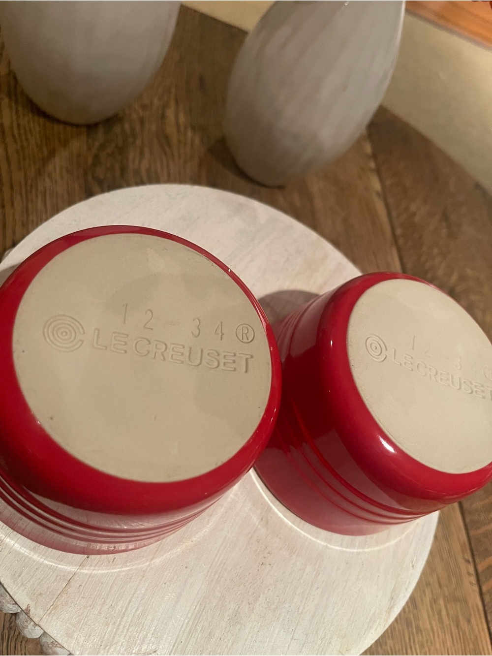 Le Creuset Red Ceramic Ramekin Set - Picture 4 of 6